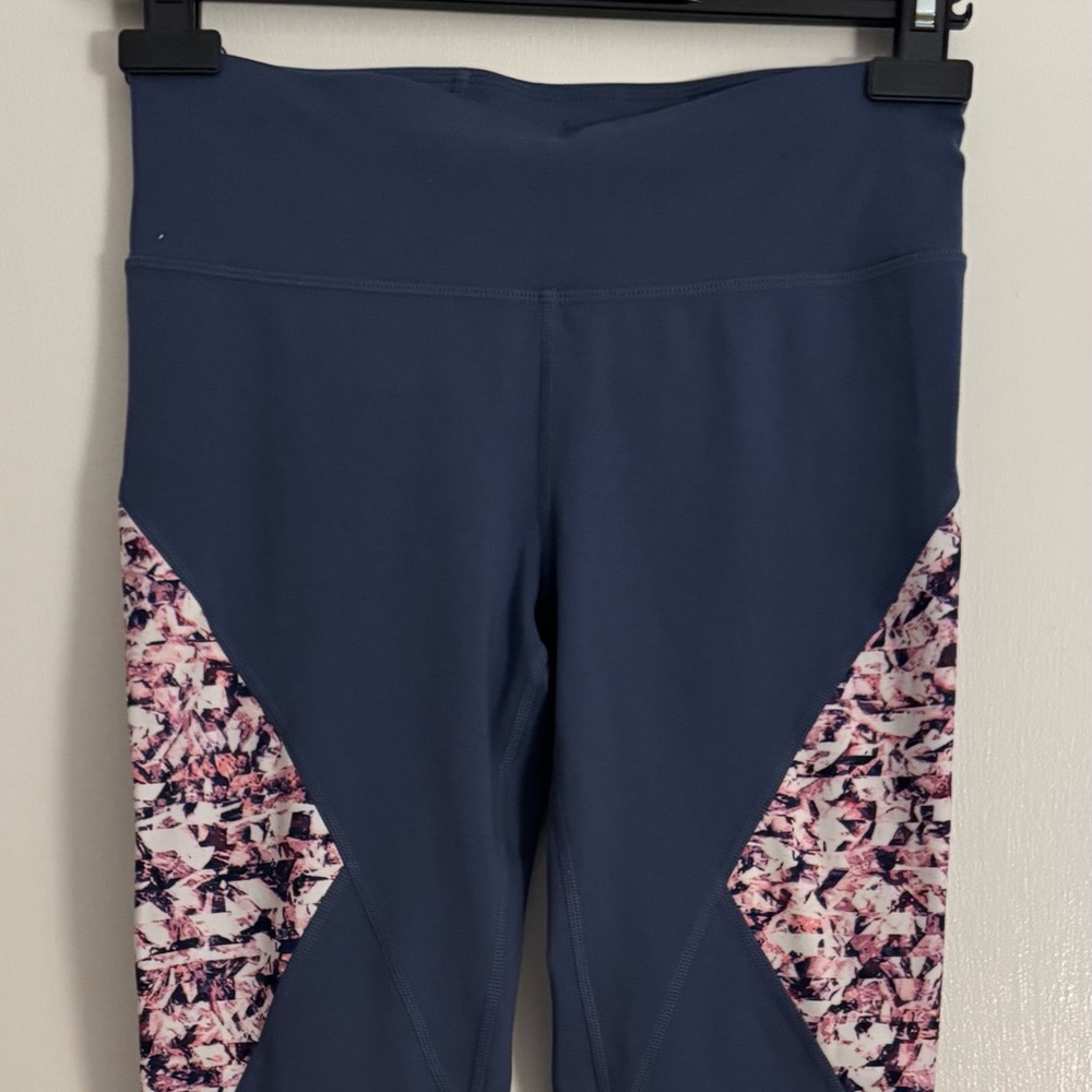 GAP Women's Leggings - Blue with Floral Accents